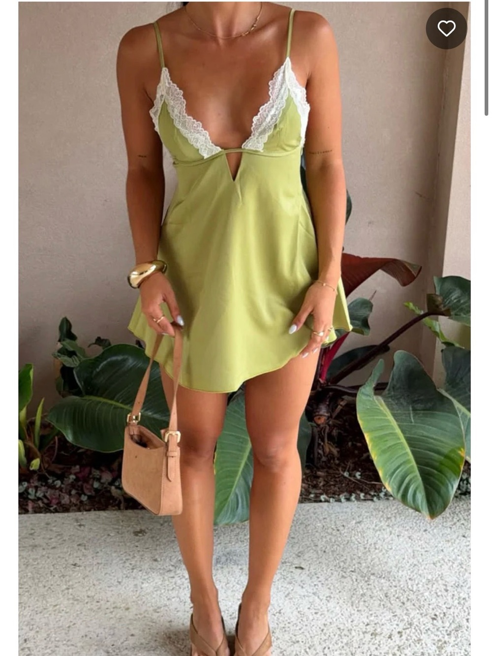 White Fox Boutique Far Off Places Mini Dress Matcha